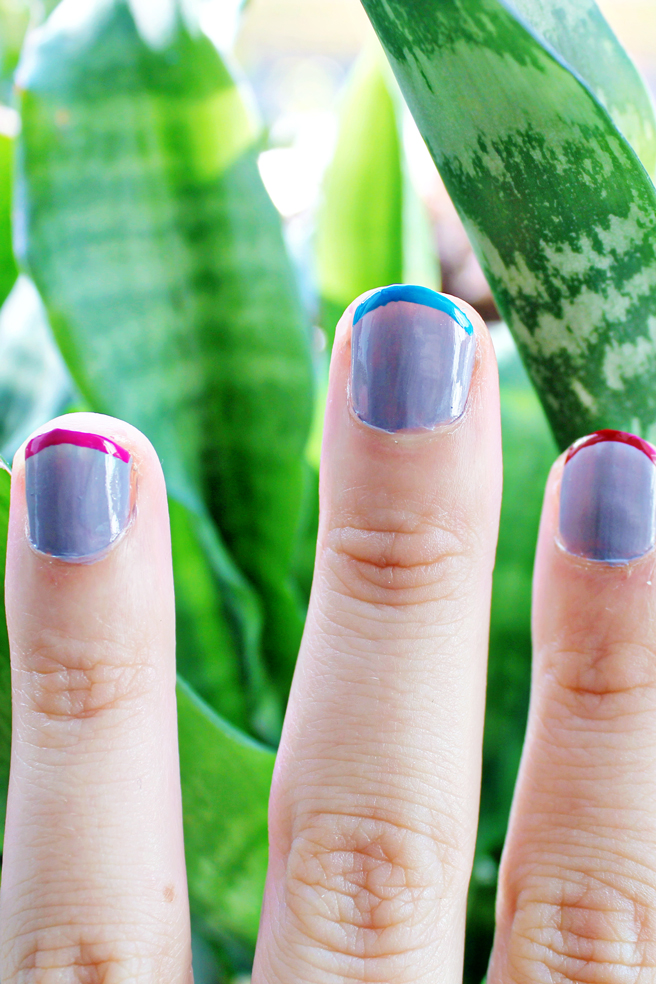 DIY | Color Striped Nails 