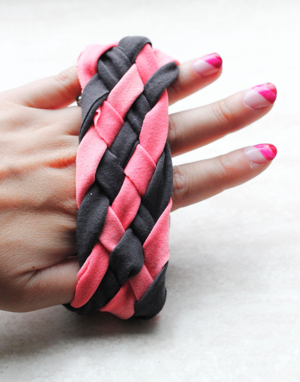 DIY | Shirts into Braided Bracelet