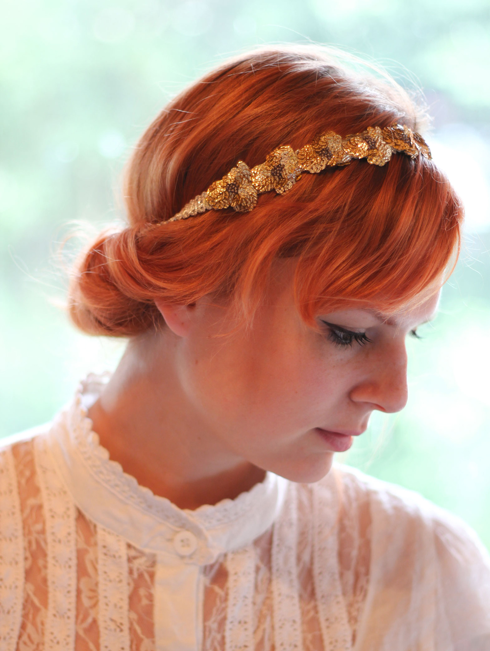 Vintage headband DIY