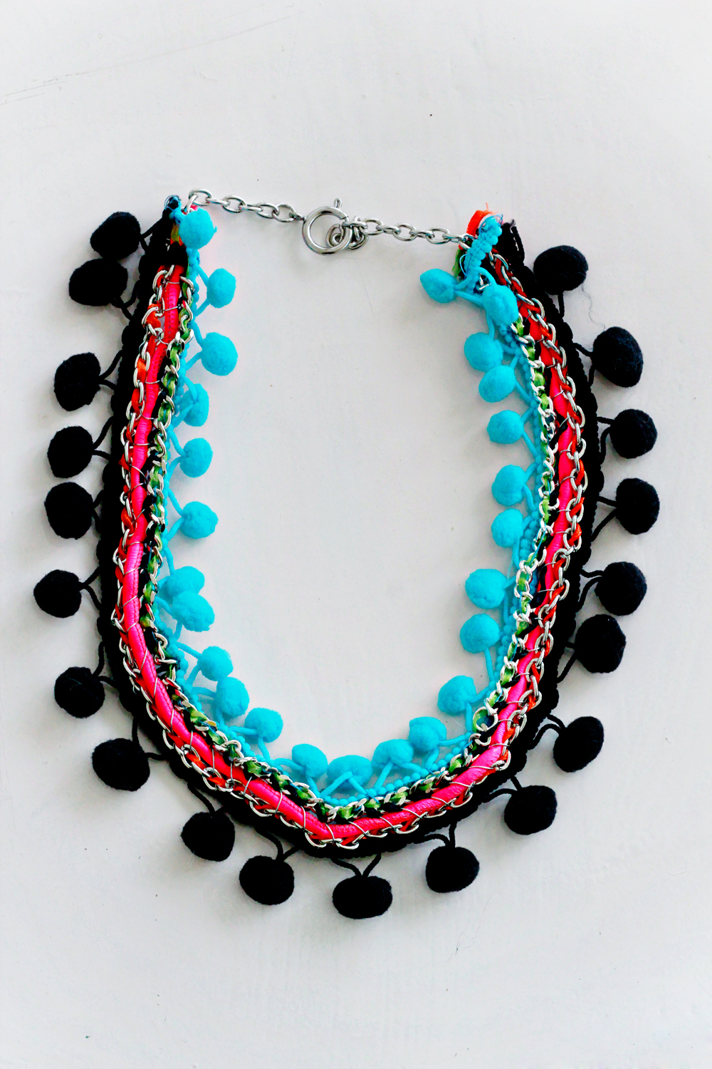 Pom pom necklace diy discount