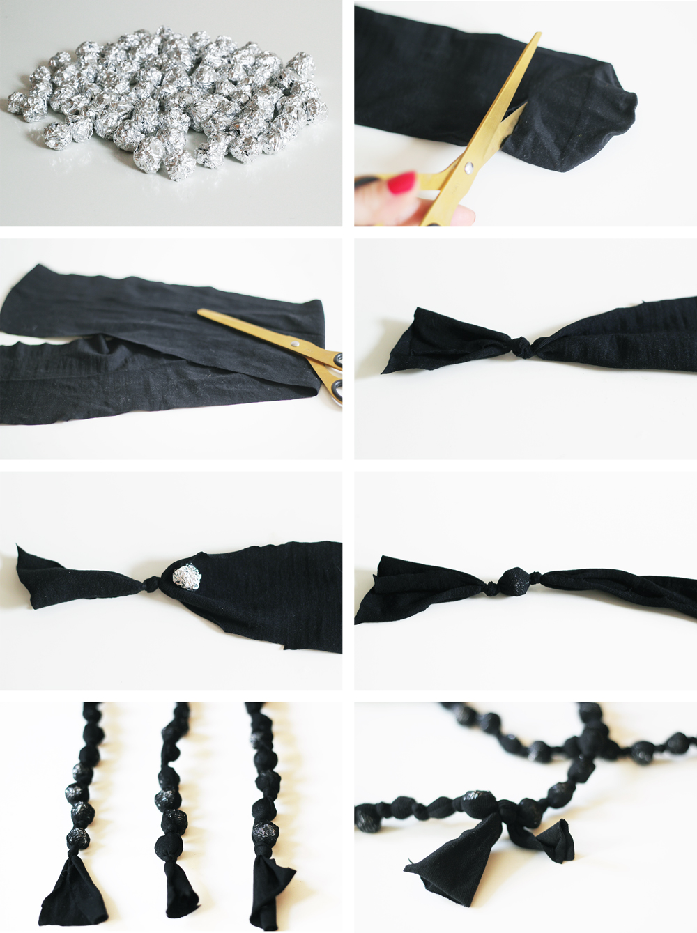 DIY | UPCYCLED TIGHTS NECKLACE