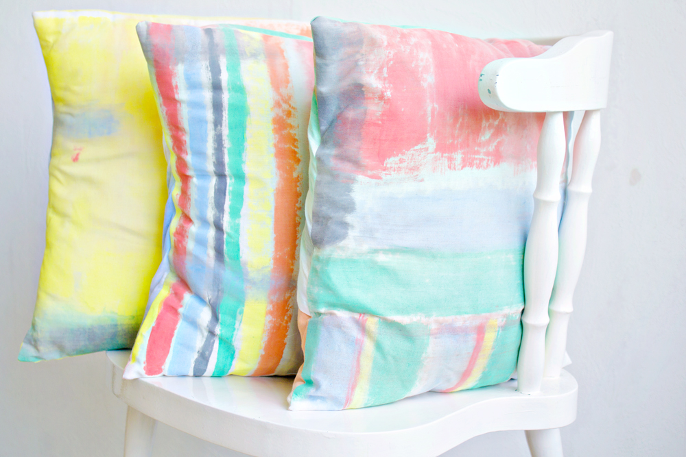 DIY | Brushstroke Cushion Covers
