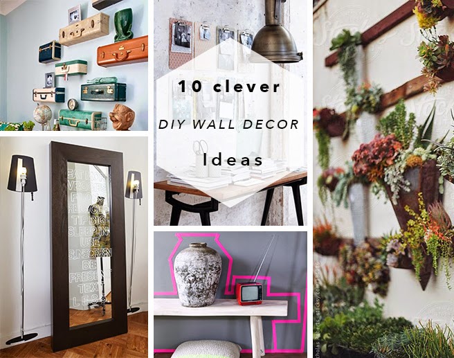  DIY  ROUNDUP 10 Clever DIY  Wall  Decor  Ideas 