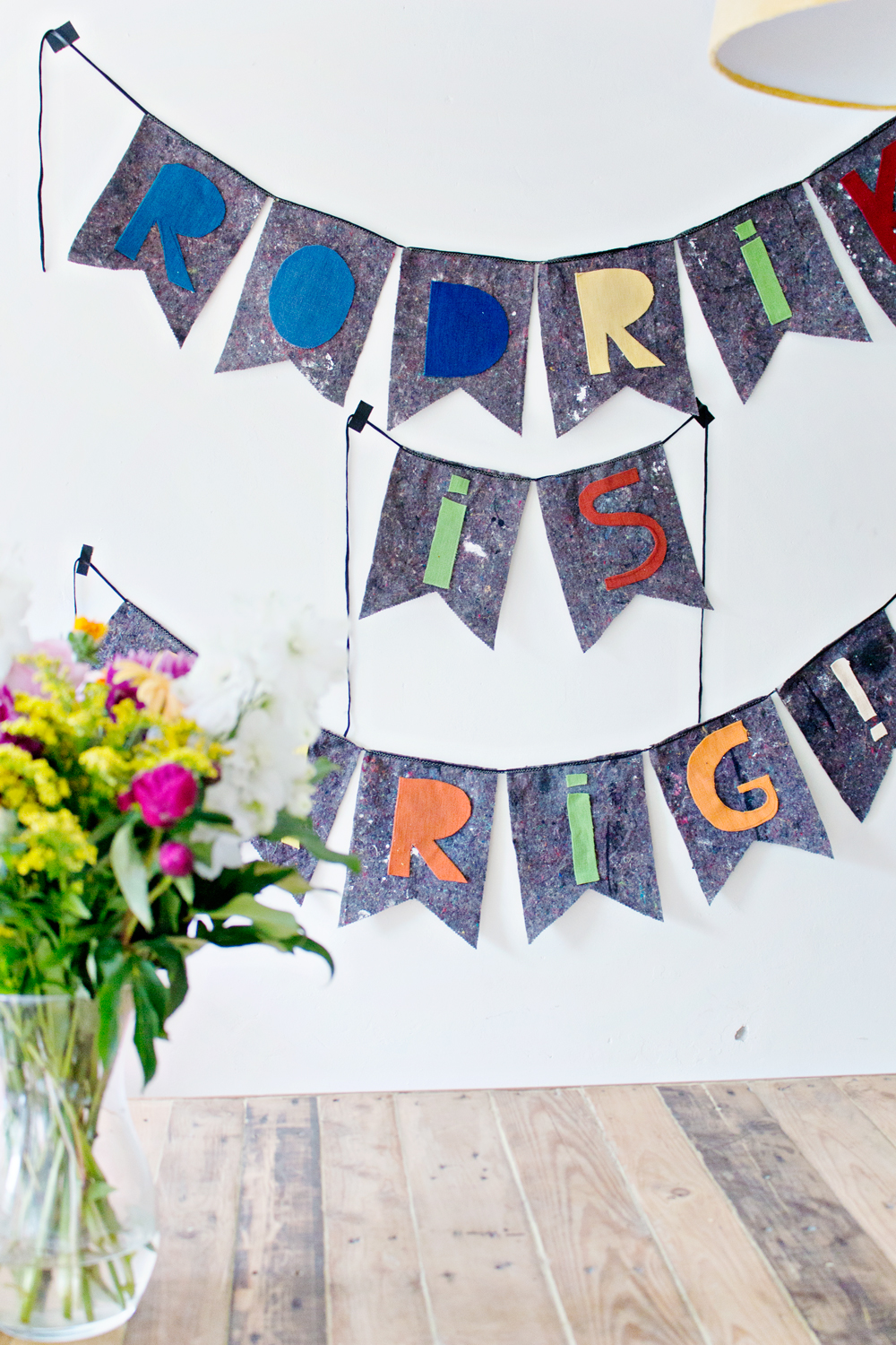 DIY Fabric Banner | Clever Sewing Projects To Upcycle Fabric Scraps