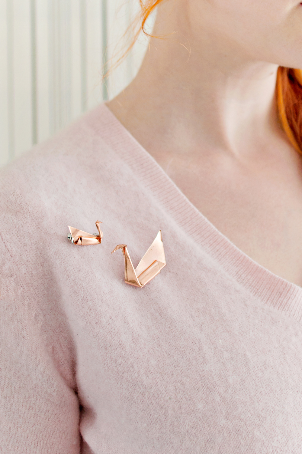 DIY | Copper Origami Brooch