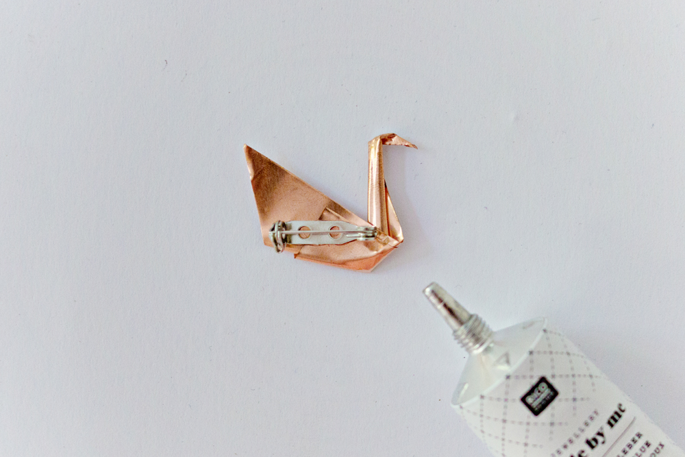 DIY | Copper Origami Brooch