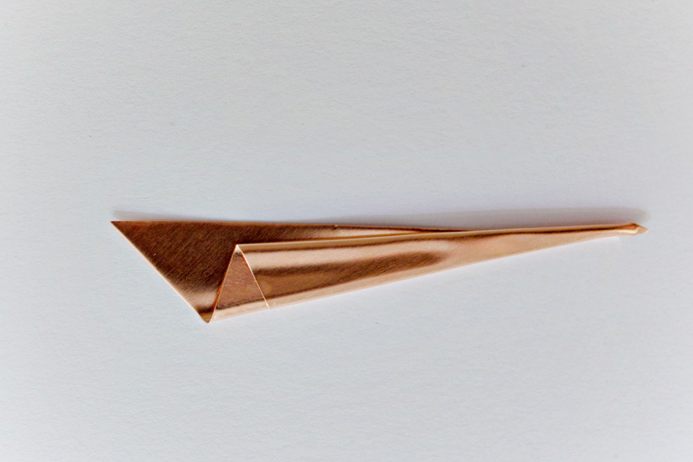 DIY | Copper Origami Brooch