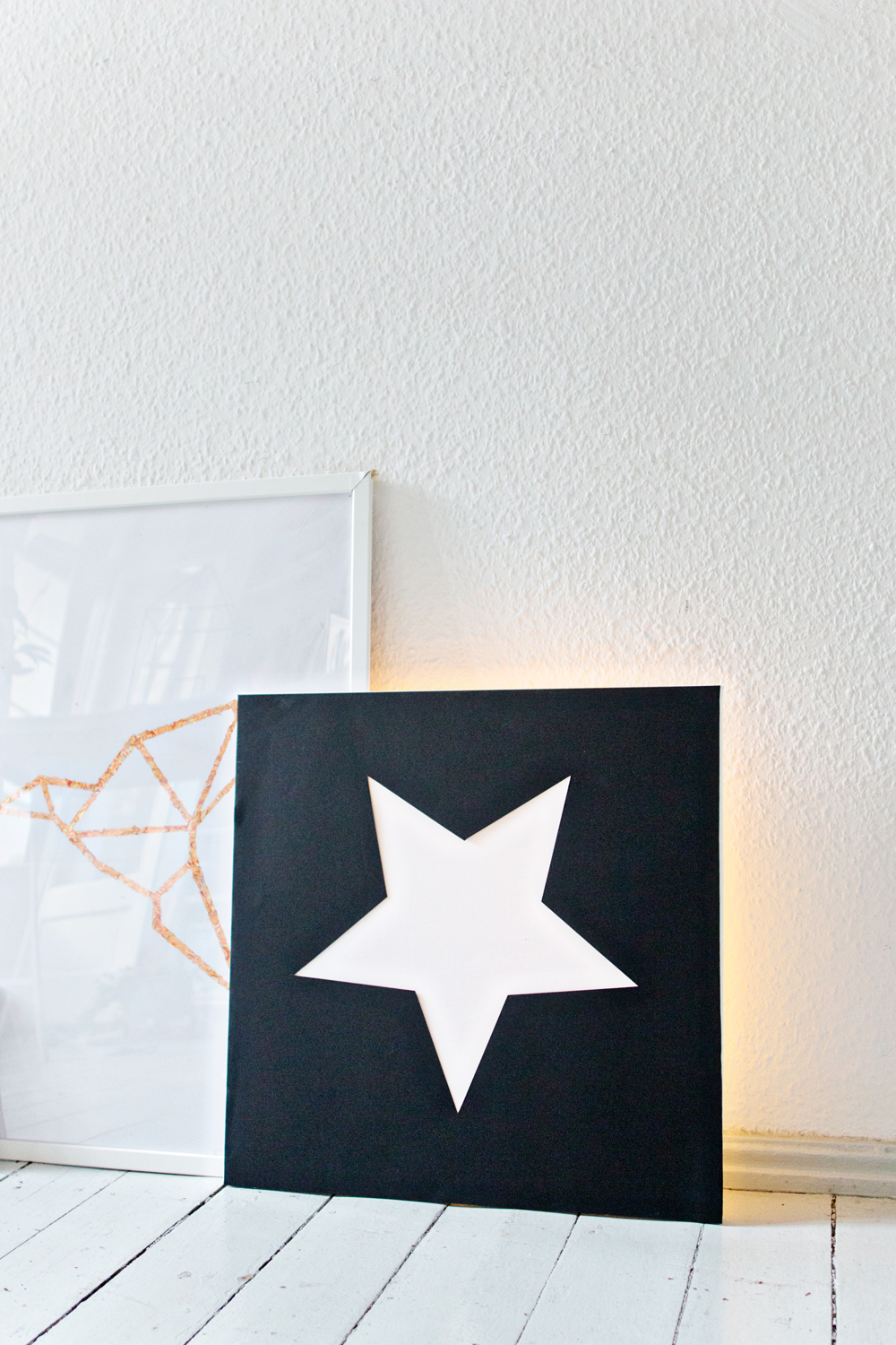 DIY | Canvas Cutout Star Light