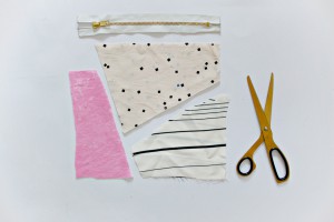 SEWING DIY | Geometric Fabric Scrap Zipper Clutch