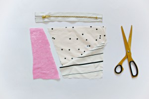 SEWING DIY | Geometric Fabric Scrap Zipper Clutch