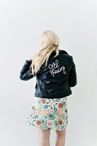 DIY | (faux) Leather Jacket - 3D Embroidery