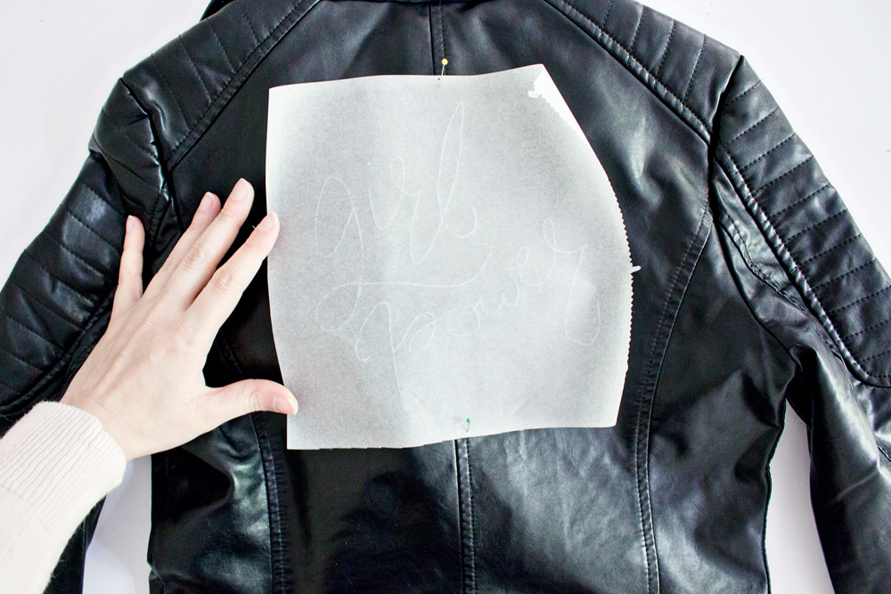 DIY | (faux) Leather Jacket - 3D Embroidery