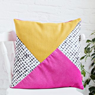 DIY | Color Block Print Cushion Cover