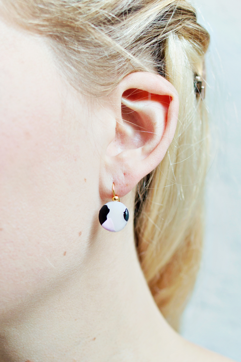 DIY | Minimal Clay Heart Earrings 