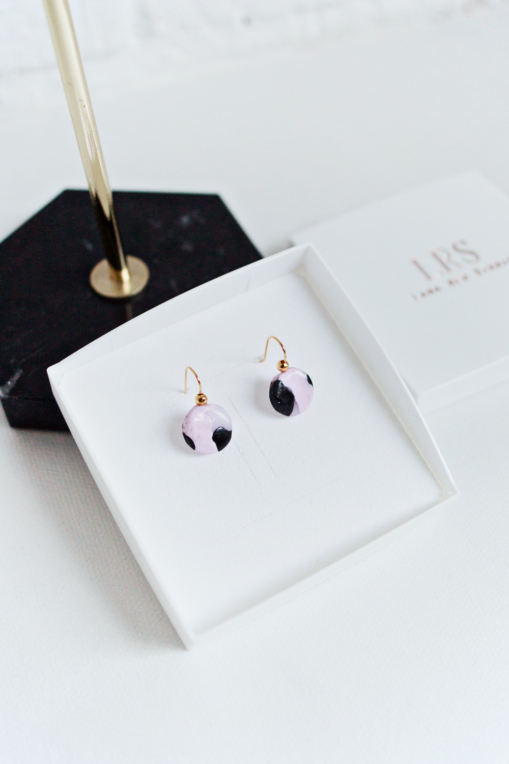 DIY | Minimal Clay Heart Earrings 