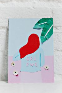 ART DIY | Handmade Collage Greeting Card