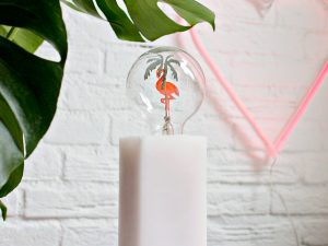 DIY | Candle Wax Table Lamp